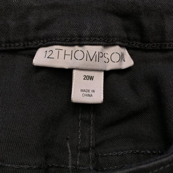 NWT 12 Thompson High-Waisted Black Pants 20W - Picture 5 of 9
